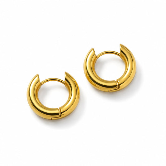 Argollas de Acero quirúrgico doradas